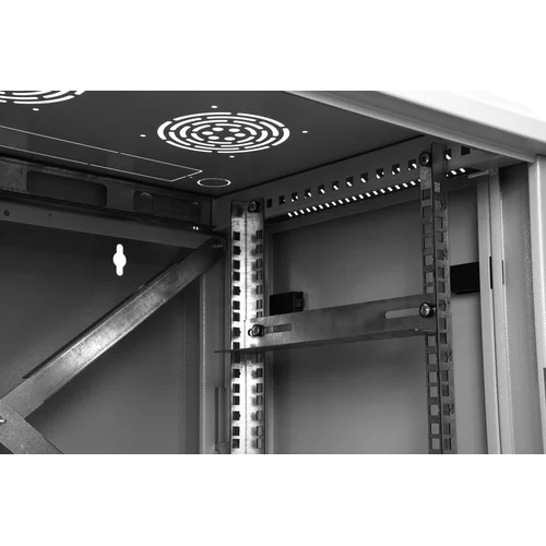 Шкаф телекоммуникационный настенный 9U, 600х550х500мм двухсекционный